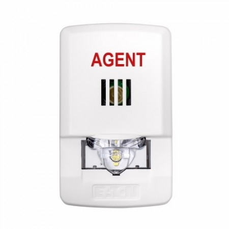 Weelock Fire Alarm Horn Strobe Light 24V (White, AGENT lettering) LHSW3-A Exceder