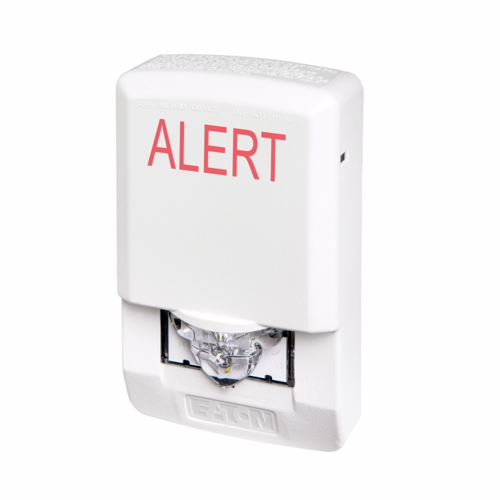 Wheelock Fire Alarm Strobe Light 24V (White, ALERT Lettering) LSTW3-AL Exceder LED3
